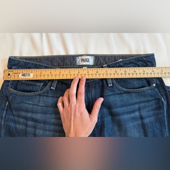 PAIGE Jimmy Jimmy Skinny Jeans Womens 28 Dark Wash ELIA Made in USA Denim - Picture 5 of 10